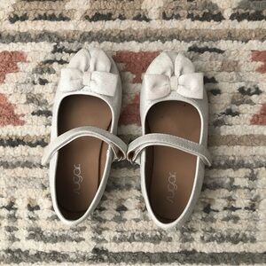 Sugar Toddler Girl Glittery White Shoes-size 10